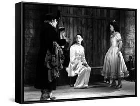 LES ENFANTS DU PARADIS directed by MarcelCarne with Jean-Louis Barrault and Maria Casares, 1944 (b/-null-Framed Stretched Canvas