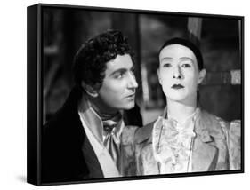 LES ENFANTS DU PARADIS directed by MarcelCarne with Pierre Brasseur and Jean-Louis Barrault, 1944 (-null-Framed Stretched Canvas