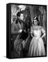 LES ENFANTS DU PARADIS directed by MarcelCarne with Pierre Brasseur and Maria Casares, 1944 (b/w ph-null-Framed Stretched Canvas