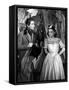 LES ENFANTS DU PARADIS directed by MarcelCarne with Pierre Brasseur and Maria Casares, 1944 (b/w ph-null-Framed Stretched Canvas