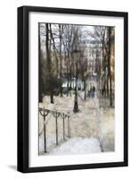 Les escaliers de Montmartre-Philippe Hugonnard-Framed Premium Giclee Print