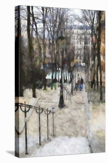 Les escaliers de Montmartre-Philippe Hugonnard-Stretched Canvas