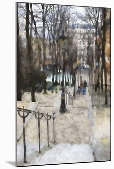 Les escaliers de Montmartre-Philippe Hugonnard-Mounted Giclee Print