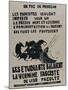 Les étudiants balaient la vermine fasciste de leur faculté, comité d'action U.N.E.F. Médecine-null-Mounted Giclee Print