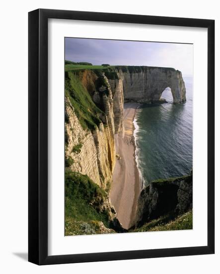 Les Falaises Cliffs-Christophe Boisvieux-Framed Photographic Print