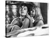 Les Felins Joy House by Rene Clement with Lola Albright, Alain Delon, 1964 (b/w photo)-null-Stretched Canvas