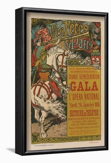 Les Fêtes de Paris - Gala-Eugene Grasset-Framed Art Print
