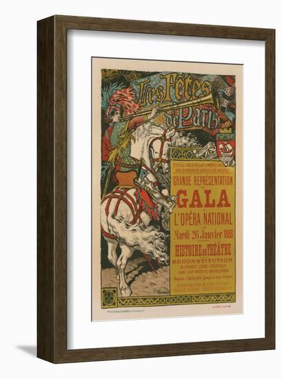 Les Fêtes de Paris - Gala-Eugene Grasset-Framed Art Print