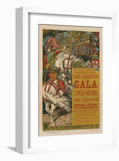 Les Fêtes de Paris - Gala-Eugene Grasset-Framed Art Print