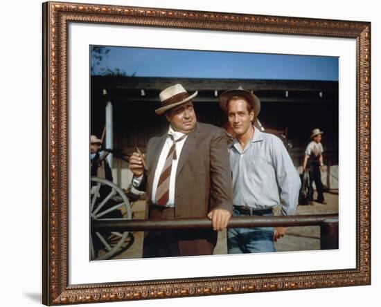 Les Feux by l'ete (The Long hot summer) by Martin Ritt with Orson Welles and Paul Newman, 1958 \r (-null-Framed Photo