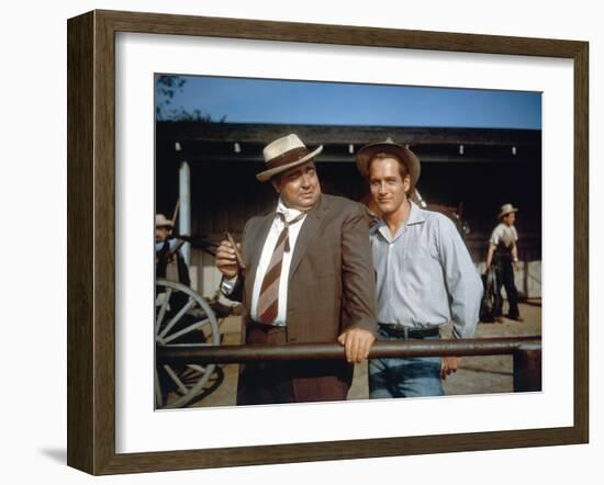 Les Feux by l'ete (The Long hot summer) by Martin Ritt with Orson Welles and Paul Newman, 1958 \r (-null-Framed Photo