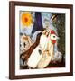 Les Fiancees de la Tour Eiffel-Marc Chagall-Framed Art Print