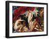 Les Filles De Cecrops Trouvent L'enfant Erichthonios - the Daughters of Cecrops Finding the Child E-Jacob Jordaens-Framed Giclee Print