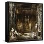 Les Filles de Thespius-Gustave Moreau-Framed Stretched Canvas