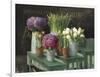 Les Fleurs Printemps on Black-Danhui Nai-Framed Art Print