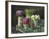 Les Fleurs Printemps on Black-Danhui Nai-Framed Art Print