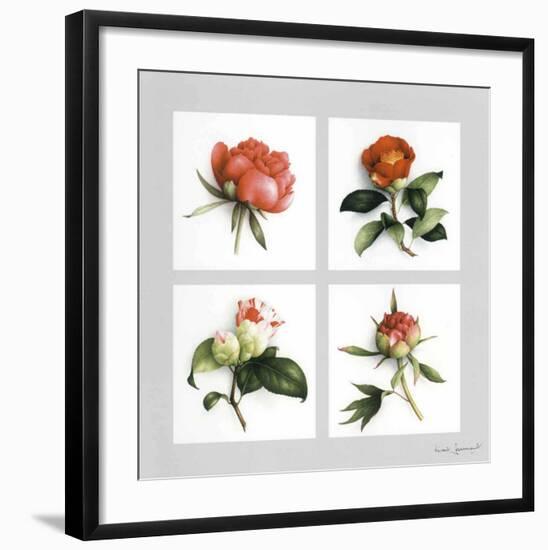 Les Fleurs Roses-Vincent Jeannerot-Framed Art Print