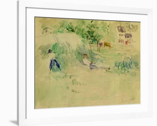 Les Foins a Bougival-Berthe Morisot-Framed Giclee Print