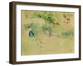 Les Foins a Bougival-Berthe Morisot-Framed Giclee Print