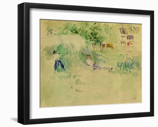 Les Foins a Bougival-Berthe Morisot-Framed Giclee Print