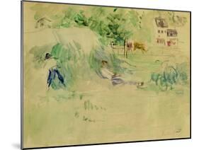 Les Foins a Bougival-Berthe Morisot-Mounted Giclee Print
