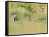 Les Foins a Bougival-Berthe Morisot-Framed Stretched Canvas