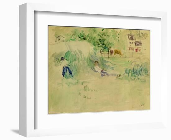 Les Foins a Bougival-Berthe Morisot-Framed Giclee Print