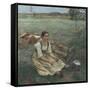 Les foins-Jules Bastien-Lepage-Framed Stretched Canvas