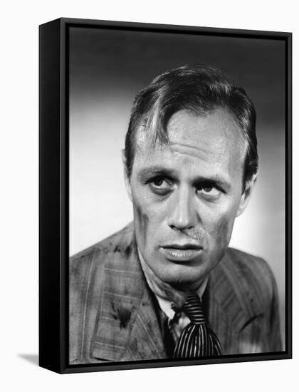 Les Forbans by la nuit Night and the City by JulesDassin with Richard Widmark, 1950 (b/w photo)-null-Framed Stretched Canvas