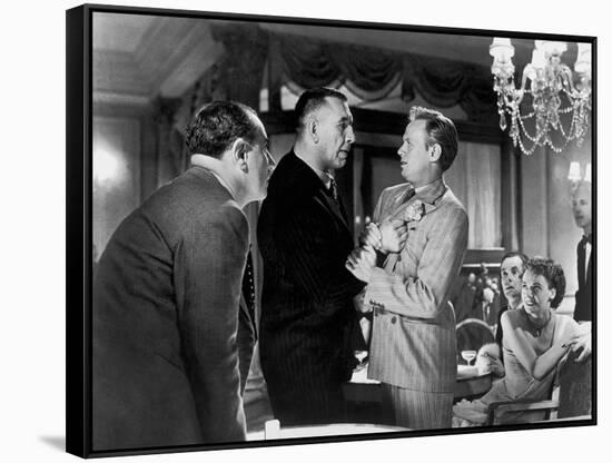 Les Forbans by la nuit Night and the City by JulesDassin with Richard Widmark, 1950 (b/w photo)-null-Framed Stretched Canvas