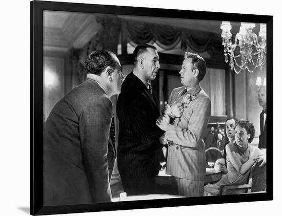 Les Forbans by la nuit Night and the City by JulesDassin with Richard Widmark, 1950 (b/w photo)-null-Framed Photo