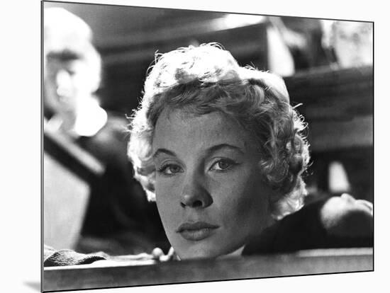 Les Fraises Sauvages WILD STRAWBERRIES by IngmarBergman with Bibi Anderson, 1957 (b/w photo)-null-Mounted Photo