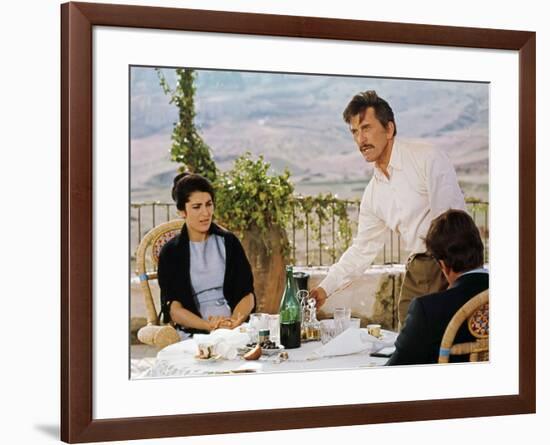 Les Freres Siciliens THE BROTHERHOOD by Martin Ritt with Irene Papas, Kirk Douglas and Alex Cord, 1-null-Framed Photo