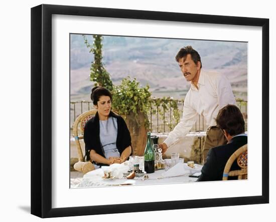 Les Freres Siciliens THE BROTHERHOOD by Martin Ritt with Irene Papas, Kirk Douglas and Alex Cord, 1-null-Framed Photo