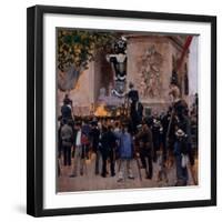 Les funérailles de Victor Hugo, place de l'Etoile (1er juin 1885)-Jean Béraud-Framed Premium Giclee Print