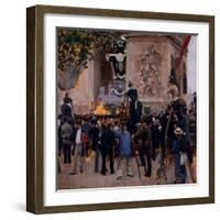 Les funérailles de Victor Hugo, place de l'Etoile (1er juin 1885)-Jean Béraud-Framed Giclee Print