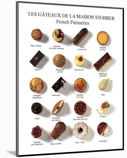 Les Gateaux de la Maison Stohrer-null-Mounted Art Print