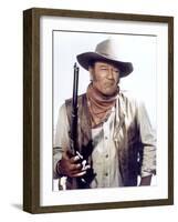 Les Geants by l'Ouest by AndrewV.McLaglen with John Wayne, 1969 --- UNDEFEATED by AndrewV.McLaglen-null-Framed Photo