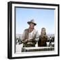 Les Geants by l'Ouest (THE UNDEFEATED) by AndrewV.McLaglen with John Wayne and Marian McCargo (phot-null-Framed Photo