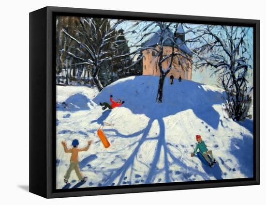 Les Gets-Andrew Macara-Framed Stretched Canvas