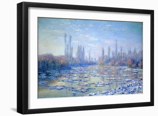 Les Glacons, 1880-Claude Monet-Framed Giclee Print