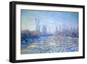 Les Glacons, 1880-Claude Monet-Framed Premium Giclee Print