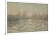 Les glaçons ou Débâcle sur la Seine-Claude Monet-Framed Giclee Print