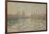 Les glaçons ou Débâcle sur la Seine-Claude Monet-Framed Giclee Print