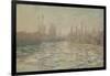 Les glaçons ou Débâcle sur la Seine-Claude Monet-Framed Giclee Print