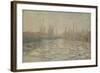 Les glaçons ou Débâcle sur la Seine-Claude Monet-Framed Giclee Print