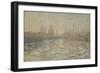 Les glaçons ou Débâcle sur la Seine-Claude Monet-Framed Giclee Print