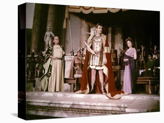 Les Gladiateurs (Demetrius and the Gladiators) by DelmerDaves with Jay Robinson and Susan Hayward,-null-Stretched Canvas