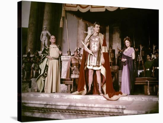 Les Gladiateurs (Demetrius and the Gladiators) by DelmerDaves with Jay Robinson and Susan Hayward,-null-Stretched Canvas