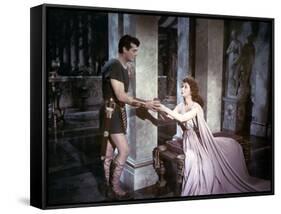 Les Gladiateurs (Demetrius and the Gladiators) by DelmerDaves with Victor Mature and Susan Hayward,-null-Framed Stretched Canvas